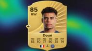 Desire Doue is a promising French youngster (Image via EA Sports)